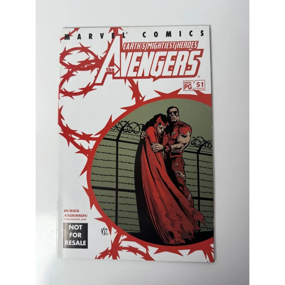 Marvel Comics The Avengers 51 Not For Resale Variant Scarlet Witch Wonder Man